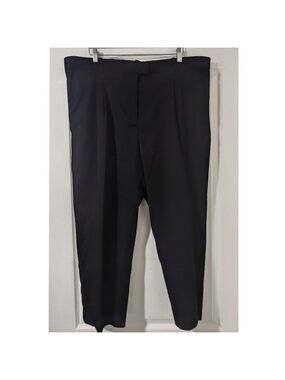 H&M | Pleat Front, Ankle-Length Trousers In Black